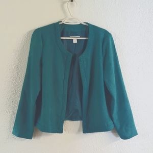 Christopher and banks | Women's super light faux suede jacket open front